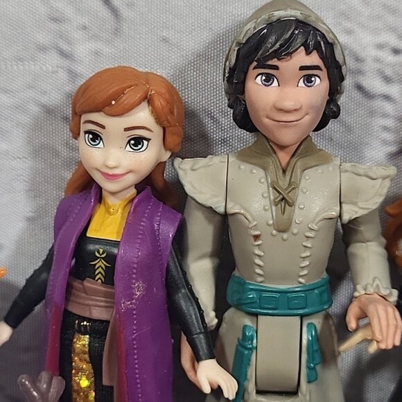 Disney Frozen Figures Large Lot Trolls Sven Kristoff Young Twin Elsas Anna Olaf - Picture 3 of 12